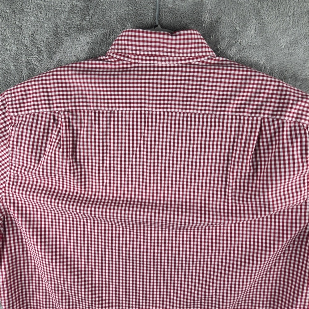 NWT J.Crew Classic Fit Flex Washed Button Up Shirt Red Check Mens M MSRP $89 - Picture 8 of 13